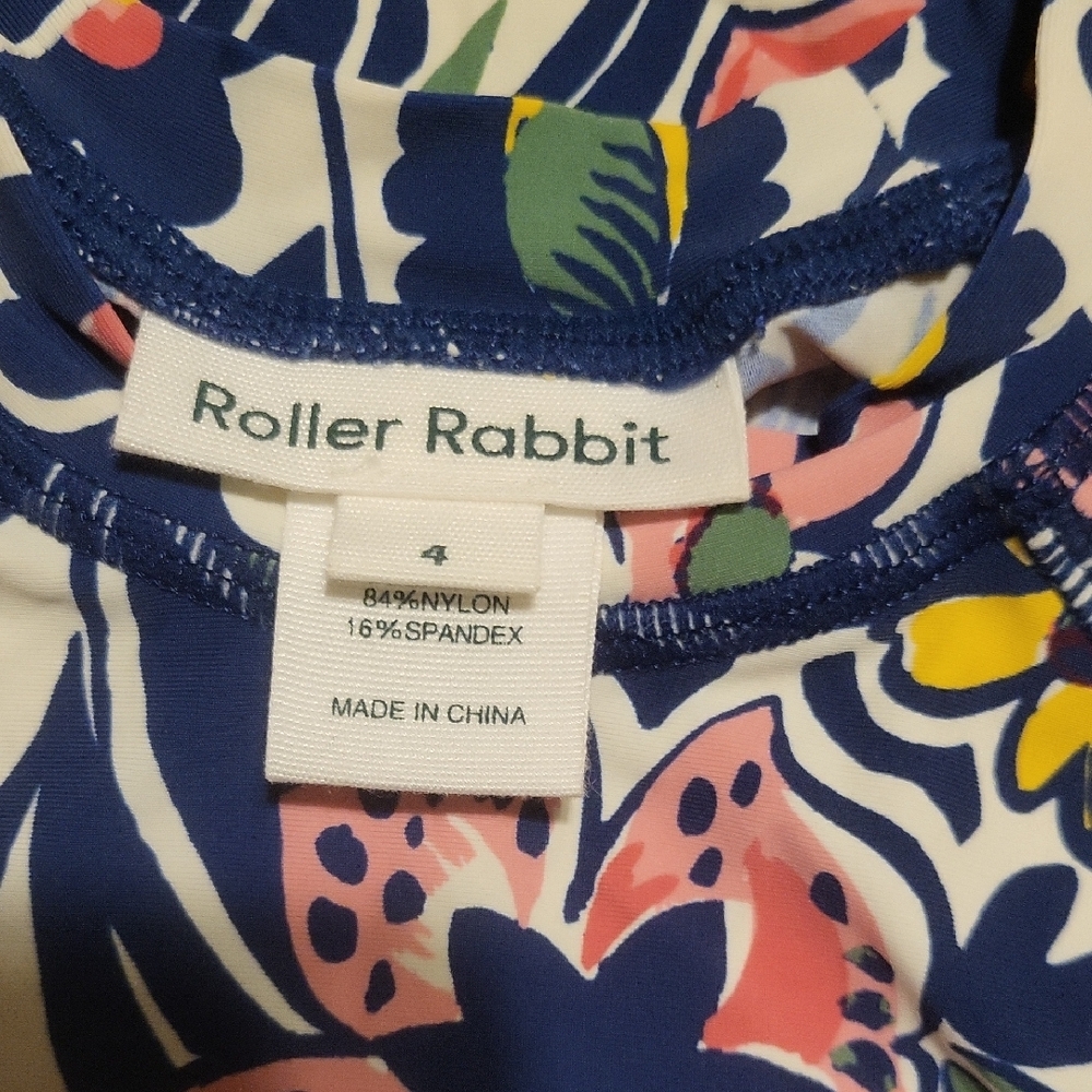 Roller Rabbit Floral Print Rashguard - Picture 2 of 4